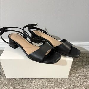 Kelly & Katie Black Strappy Heels